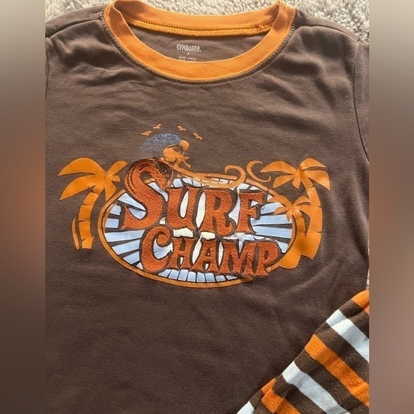 GYMBOREE Snug Fit “Surf Champ” Summer 2-Piece PJs, Size 7, Preloved Gymbo - Picture 3 of 3